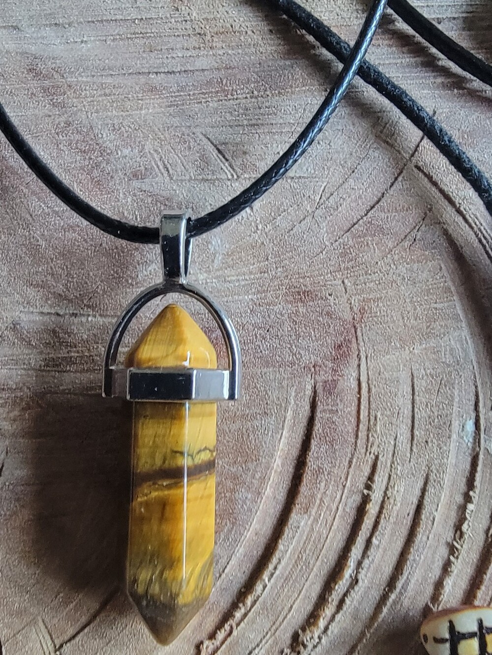 Hancrafted Boho Mixed Stone Pendant Necklace Set - Picture 6 of 7